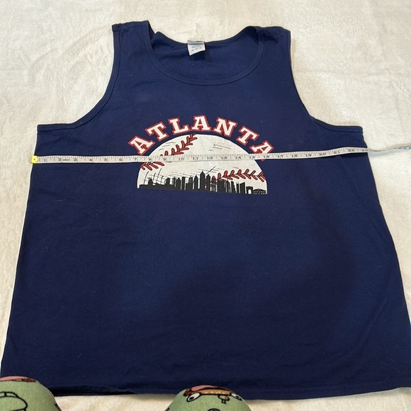Atlanta Braves Navy Blue Women’s XL Tank Top Baseball - Picture 3 of 5